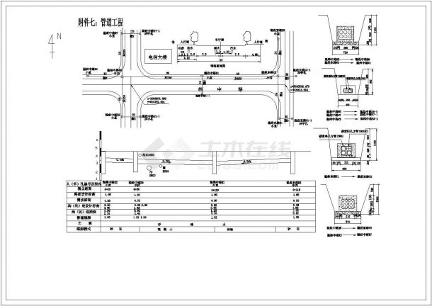 【江州市】某电气施工单位电信管道设计图纸-图二