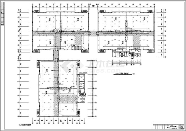 某城市大型工厂库房电气图-图二