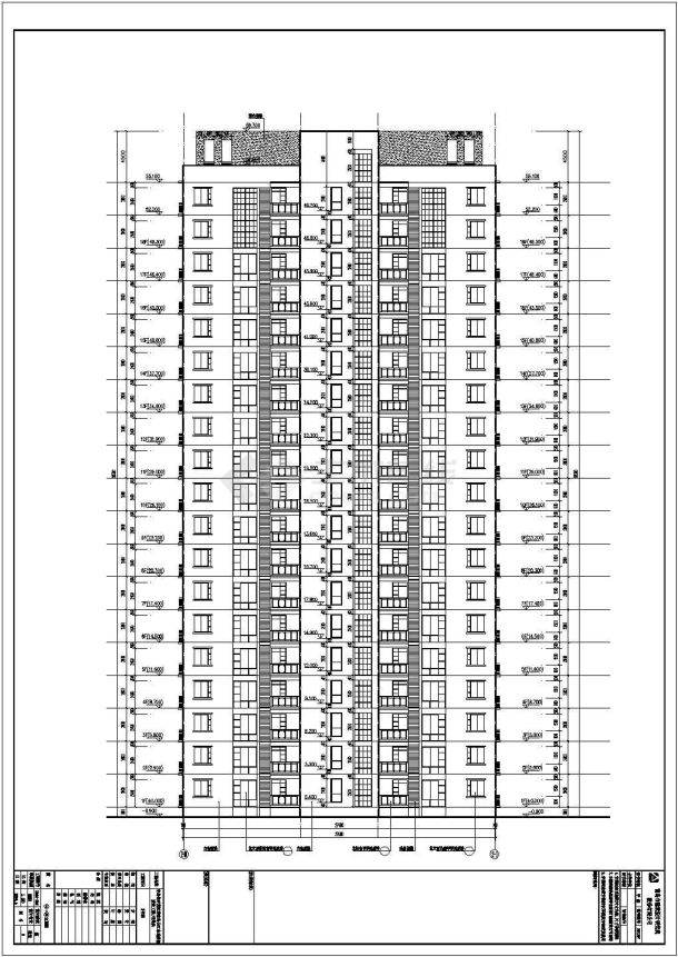某十九层住宅楼建筑设计方案图（共11张）-图一