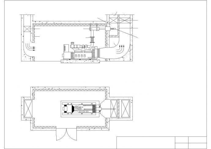 应急柴油发电机组安装设计图纸_图1