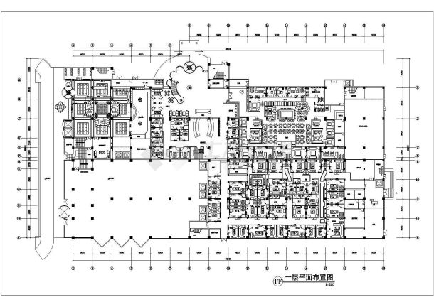 某地酒店ktv装修设计布置图（共4张）-图一