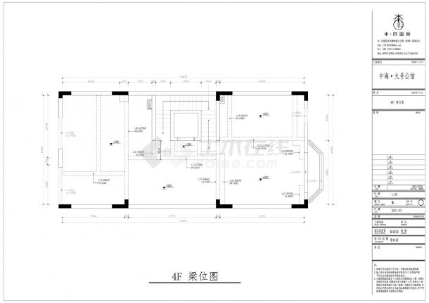 中海·九号公馆-4楼平面设计CAD图.dwg-图二