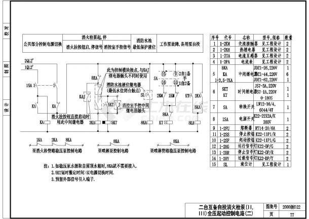 2000浙D22-两台消火栓泵图（含注意点）-图二