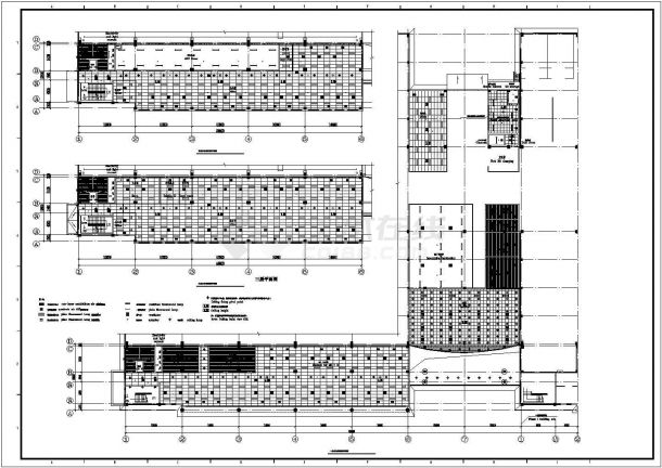  [Zhejiang] Plane decoration design drawing of a foreign enterprise office building - Figure 1