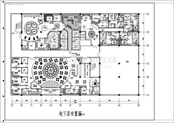 【杭州】某多层宾馆装修设计施工图-图一