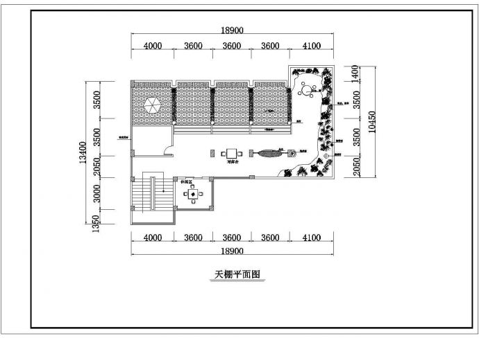 【泰州】某多层办公楼平面布置设计图_图1