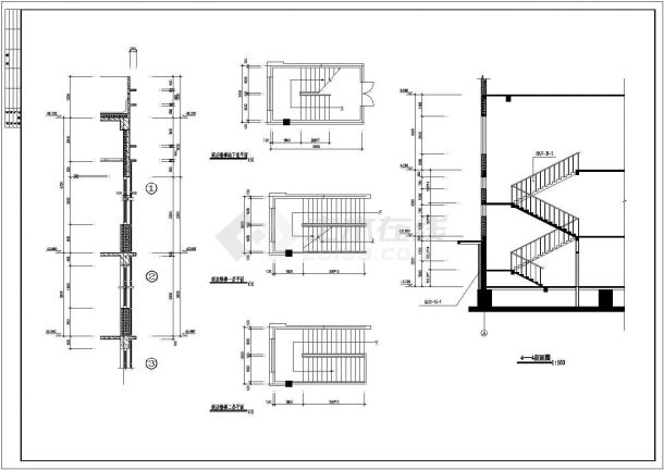 14层富康大厦办公楼建筑设计图（内含17张图）-图二