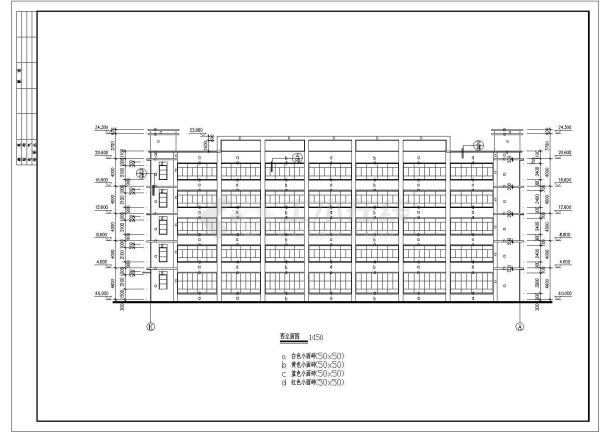 某地多层厂房建筑设计施工图（全套）-图一