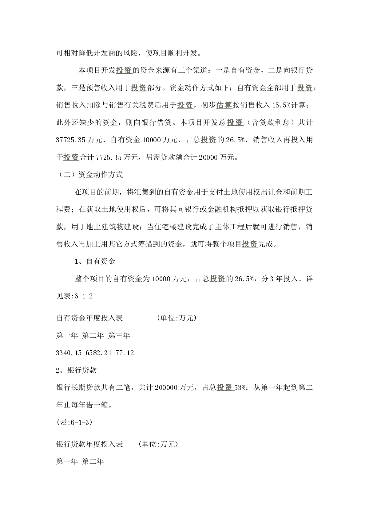 高层住宅项目投资估算及资金筹措计划-图二