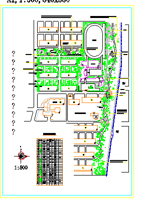 【杭州】某地居住区绿化施工图设计-图一