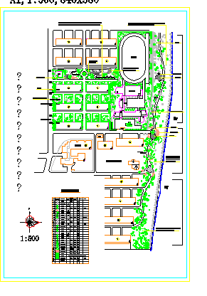 【杭州】某地居住区绿化施工图设计_图1