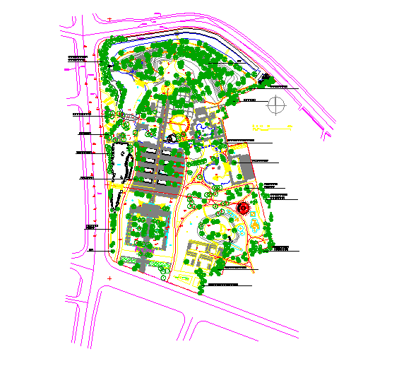 [江阴]某公园景观规划总平面设计图
