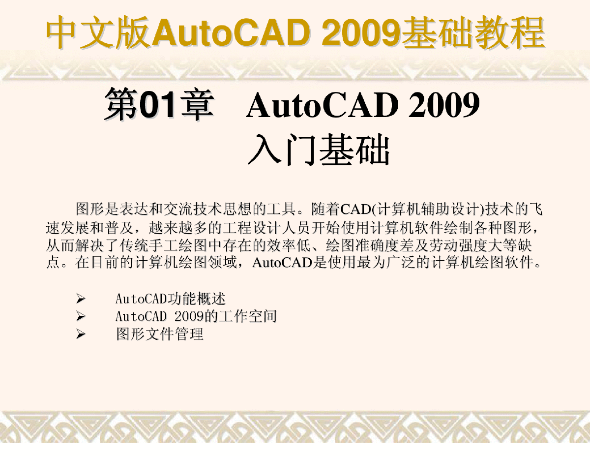 中文版AutoCAD2009教程.pdf-图一