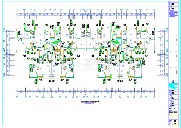 广西高层住宅给排水CAD图纸-图一