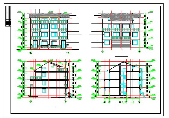 【苏州】某地联排A型房建筑设计施工图纸_图1