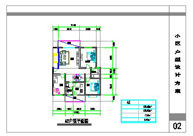【镇江】某住宅小区户型设计方案图纸-图二