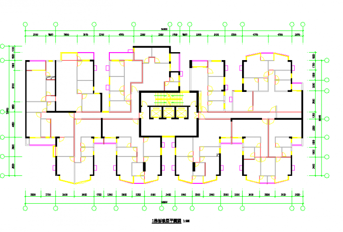 【广州】逸雅居户型平面设计施工图纸_图1