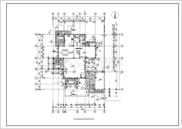 【成都市】现代风格多层别墅建筑设计方案图-图一