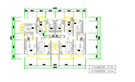 【南昌】某小区住宅建筑户型设计施工图-图一