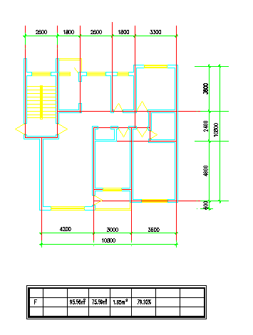 【余杭】某小区住宅楼户型平面设计图