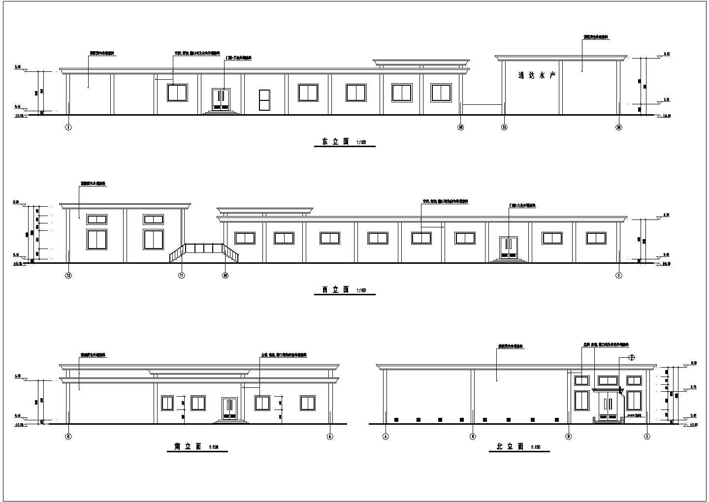 某地冷库建筑设计施工图（共5张）