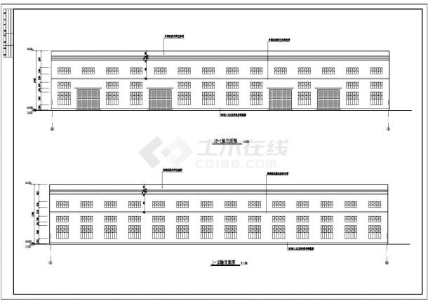 某地工厂建筑设计施工图（共4张）-图一