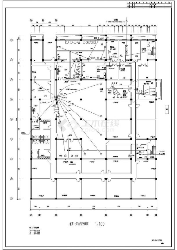 某地二层框架结构贸易中心电气设计施工图-图一