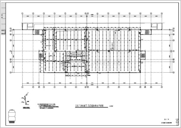 某地六万平方米的大型电子厂房给排水设计施工图-图一