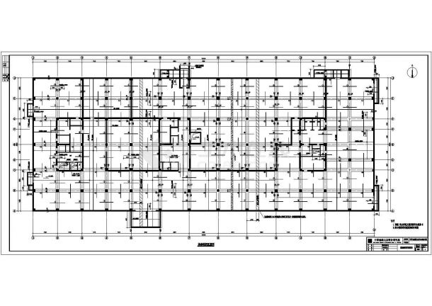 某九层框架剪力墙科技大厦结构设计施工图-图一