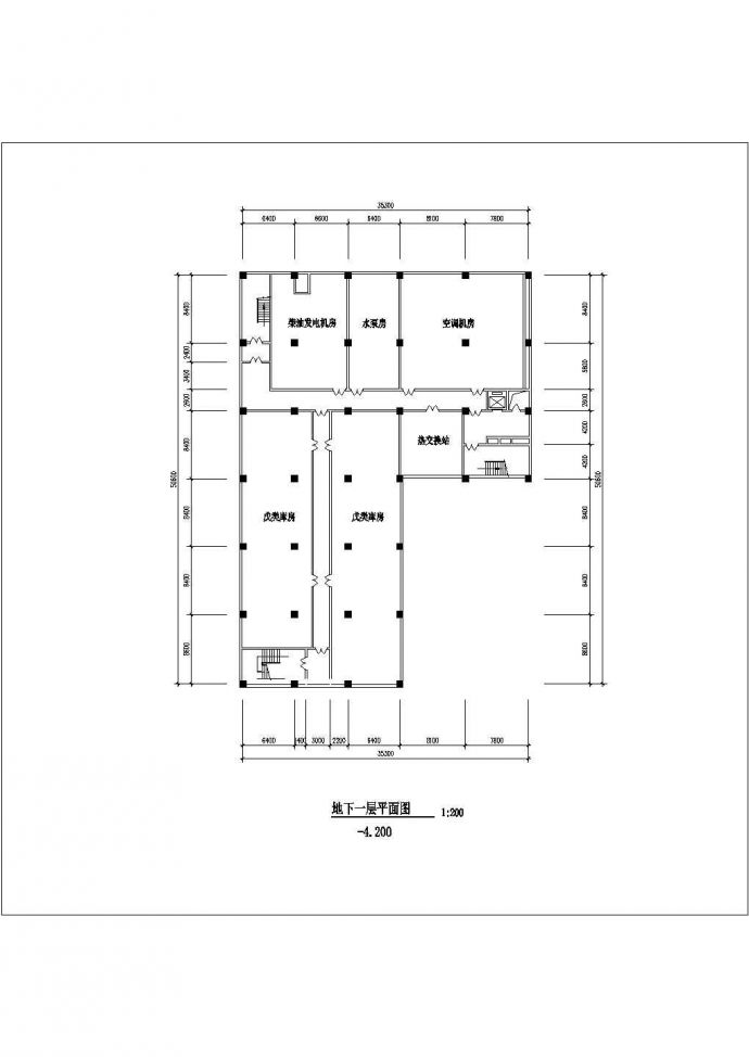 某地商场详细建筑设计施工图纸（全套）_图1