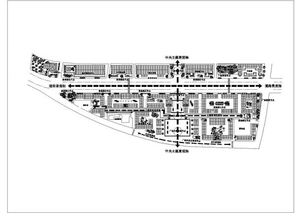 某地商贸区建筑设计规划方案图（共3张）-图二