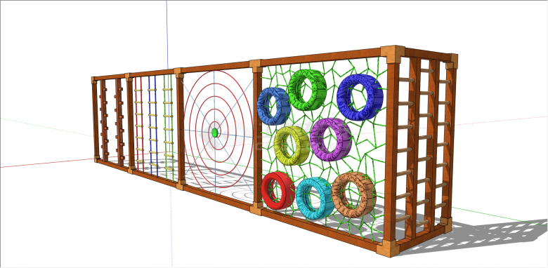 攀爬性儿童活动器械su模型-图二