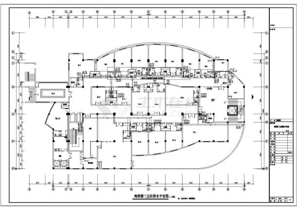 【浙江】酒店海鲜楼给排水设计施工图-图一