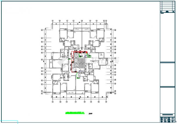 大型综合性居住小区全套给排水施工图纸（含7栋高层、地下室）-图一