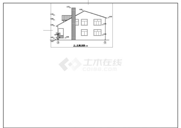 【台州市】某郊区私人别墅建筑设计全套图纸-图一