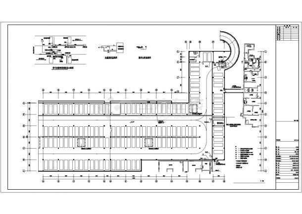 塔楼底下车库弱电平面图（含图例）-图二