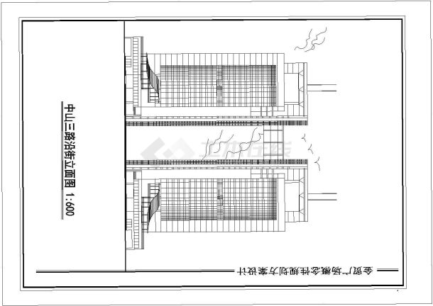 重庆某金贸广场的详细建筑设计方案-图二