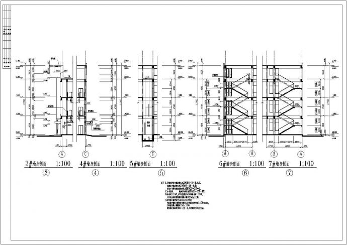 某三层框架结构公司厂房建筑设计（长48.5米 宽20.9米）_图1