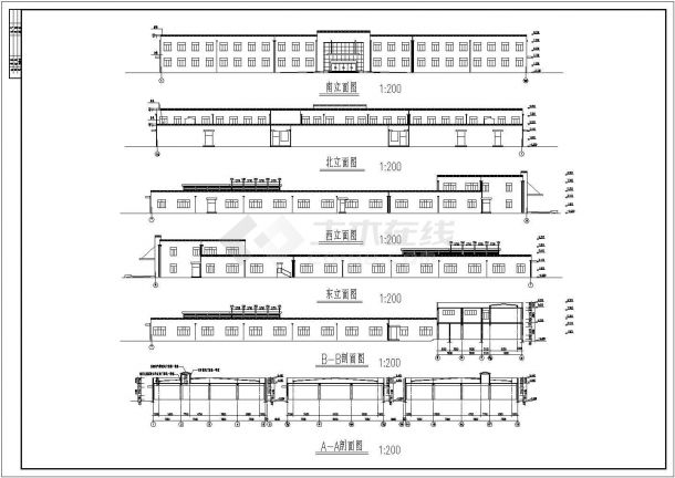 【广州】某地厂房建筑设计施工图纸-图一