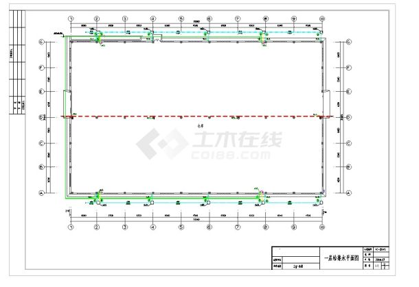 【安徽】某饲料厂仓库给排水及消防施工图纸-图一