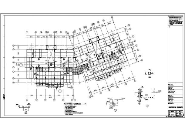 【盐城市】某甲级院小高层结构设计图-图二