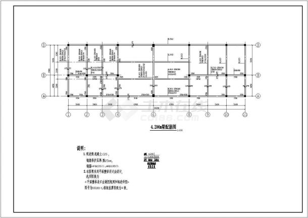 【南宁市】某单建筑位配电室结构图-图二