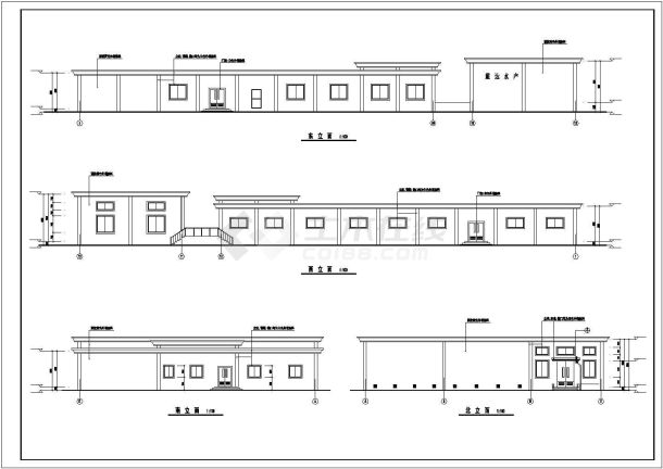 某单层冷冻食品加工厂房建筑设计图（长63米 宽30米）-图一