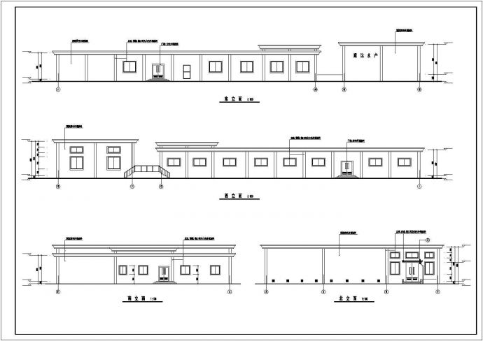 某单层冷冻食品加工厂房建筑设计图（长63米 宽30米）_图1