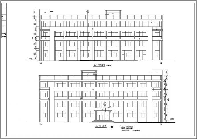 某四层厂房车间建筑设计图（长74.2米 宽52.2米）_图1