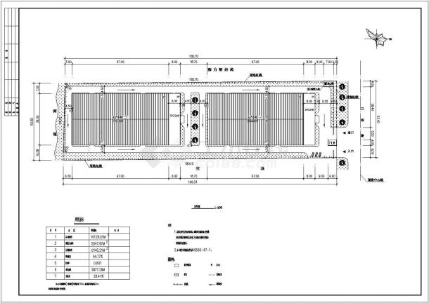 某二层厂房建筑设计图（长75.24米 宽36.24米）-图一