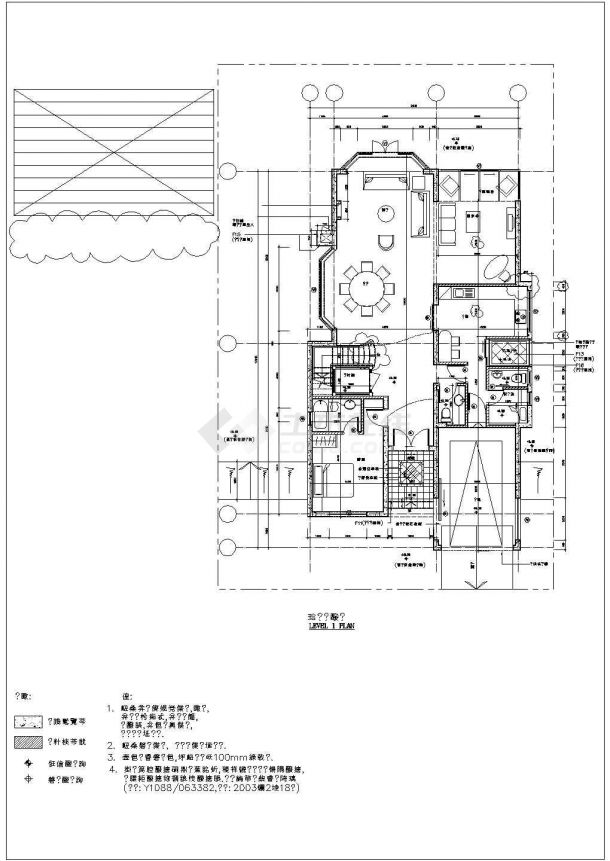 某三层别墅建筑设计图（长17.915米 宽10米）-图二