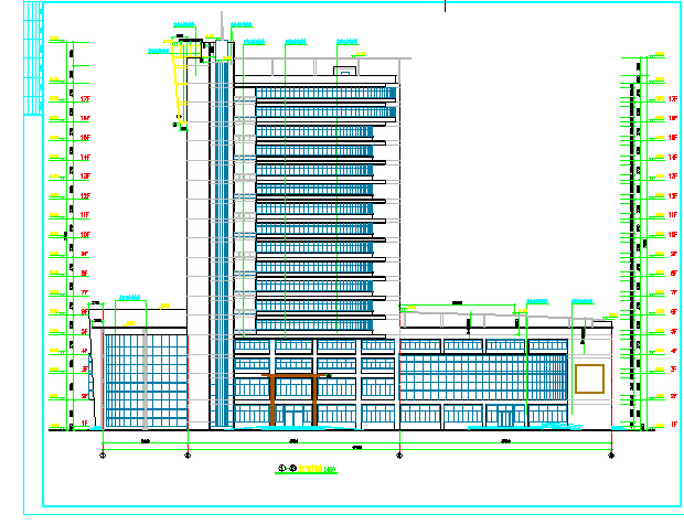 某地大型高层办公建筑设计（全集）_图1