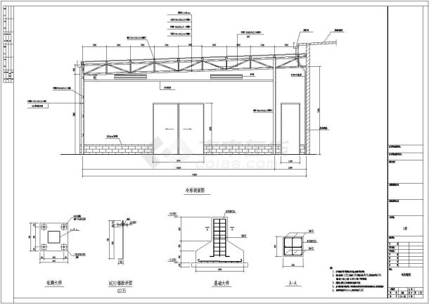 某地钢结构厂房设计图纸（共18张）-图一