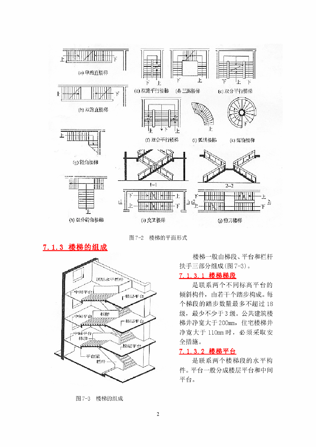 楼梯台阶踏步建筑构造-图二